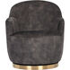 Casey Nono Shitake Swivel Lounge Chair, Swivel